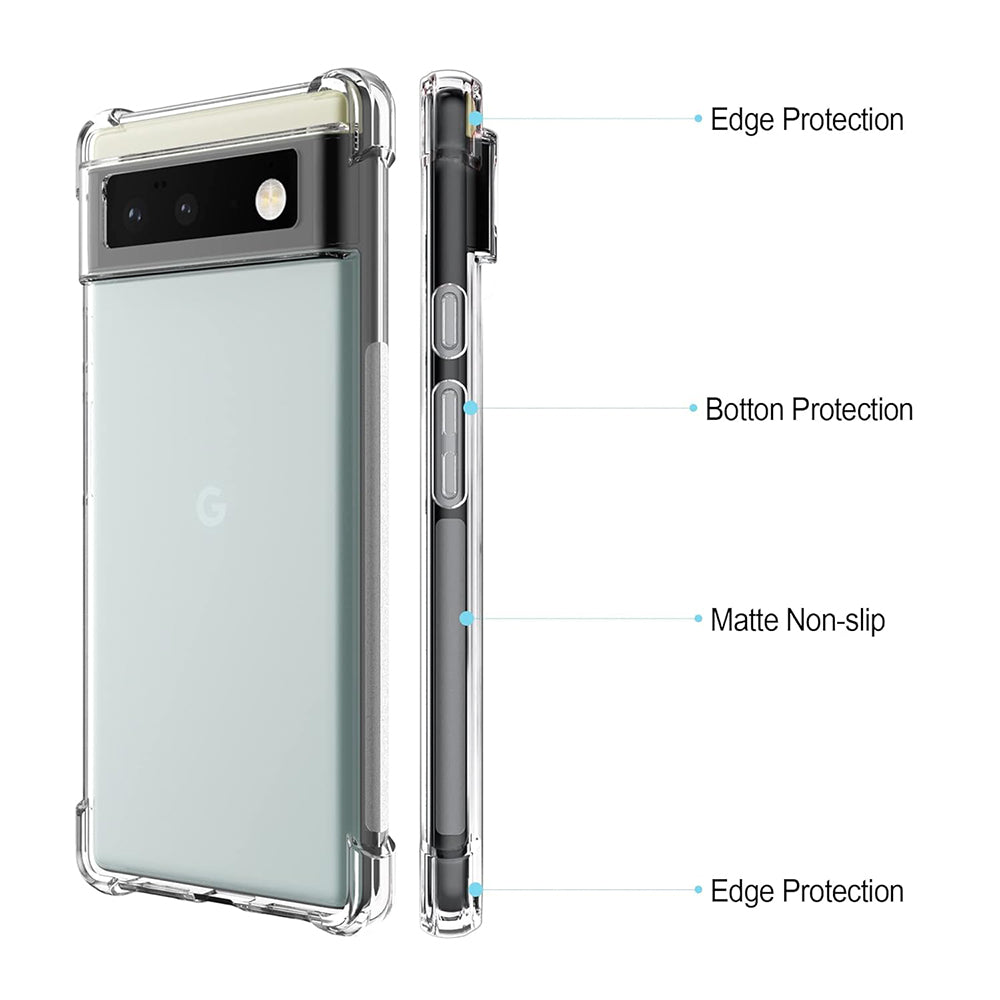 Husa pentru Google Pixel 6, Techsuit, Shockproof Clear, Transparenta