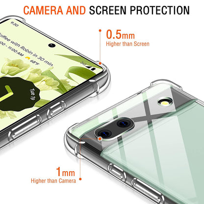 Husa pentru Google Pixel 6a, Techsuit, Shockproof Clear, Transparenta