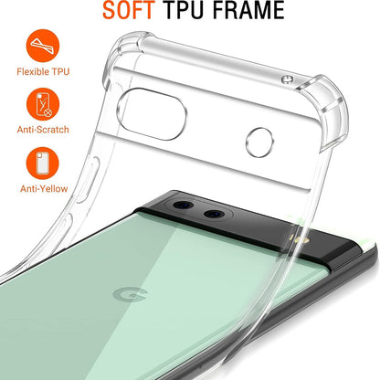 Husa pentru Google Pixel 6a, Techsuit, Shockproof Clear, Transparenta