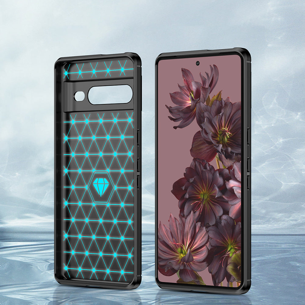 Husa pentru Google Pixel 7 Pro, Techsuit, Carbon, Neagra