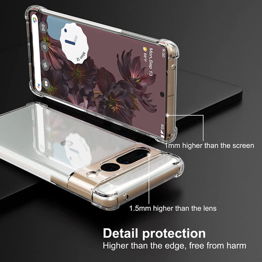 Husa pentru Google Pixel 7 Pro, Techsuit, Shockproof Clear, Transparenta