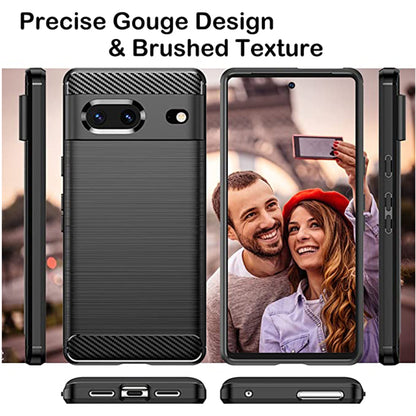 Husa pentru Google Pixel 7, Techsuit, Carbon, Neagra