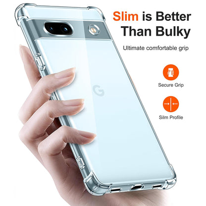 Husa pentru Google Pixel 7a, Techsuit, Shockproof Clear, Transparenta