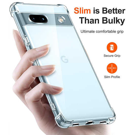 Husa pentru Google Pixel 7a, Techsuit, Shockproof Clear, Transparenta