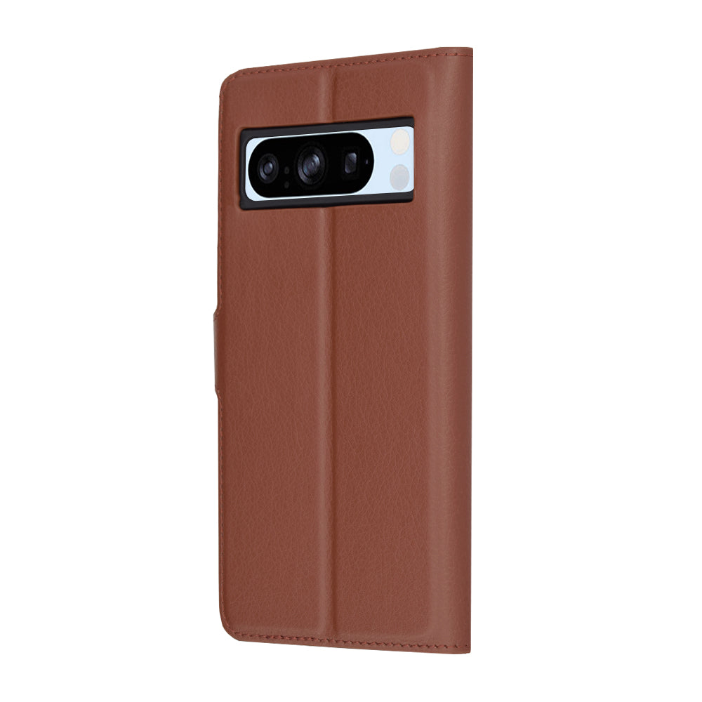 Husa pentru Google Pixel 8 Pro, Techsuit, Leather Folio, Maro