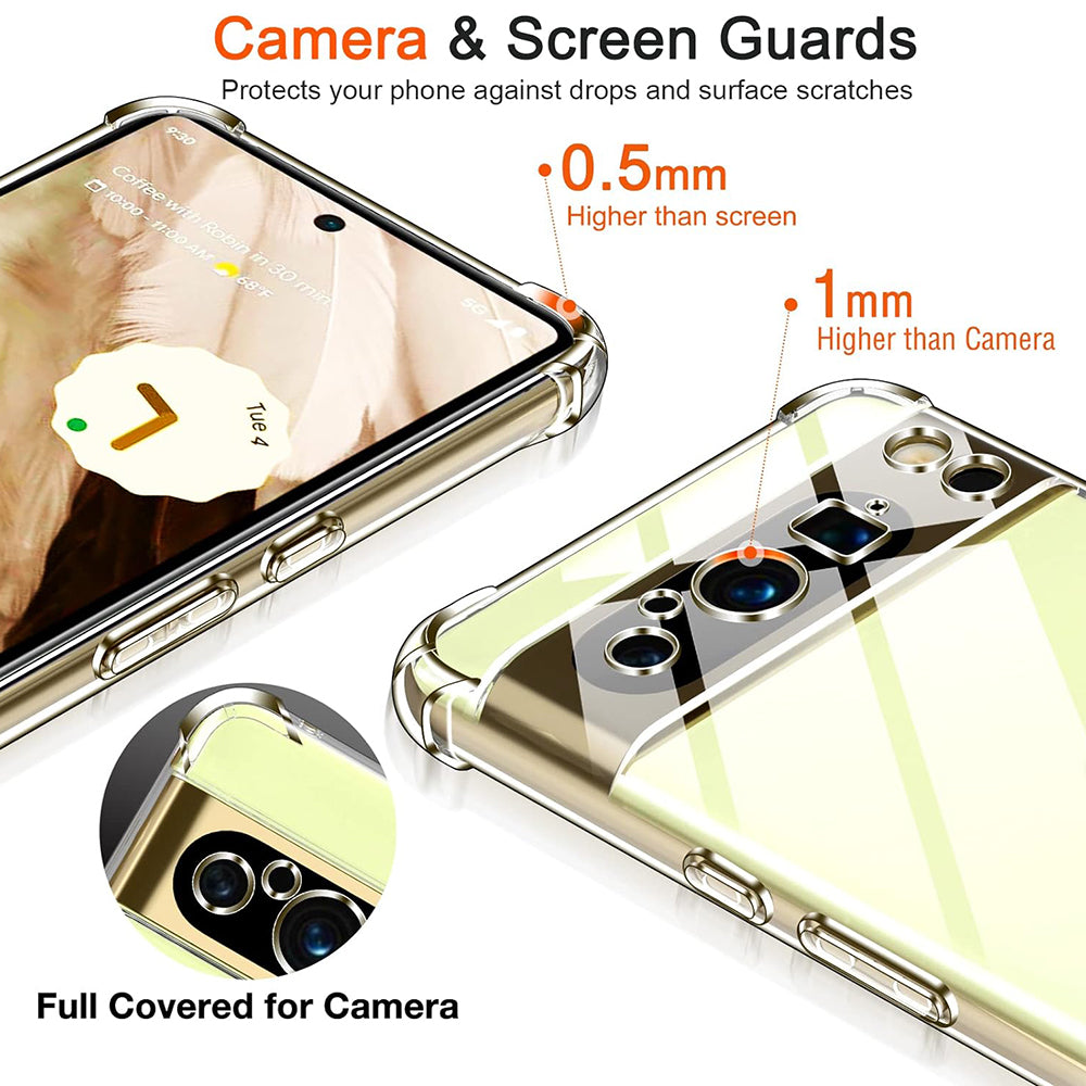 Husa pentru Google Pixel 8 Pro, Techsuit, Shockproof Clear, Transparenta