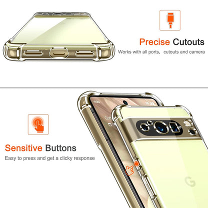 Husa pentru Google Pixel 8 Pro, Techsuit, Shockproof Clear, Transparenta