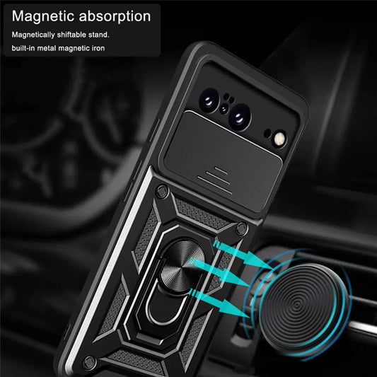 Husa pentru Google Pixel 8, Techsuit, CamShield, Neagra