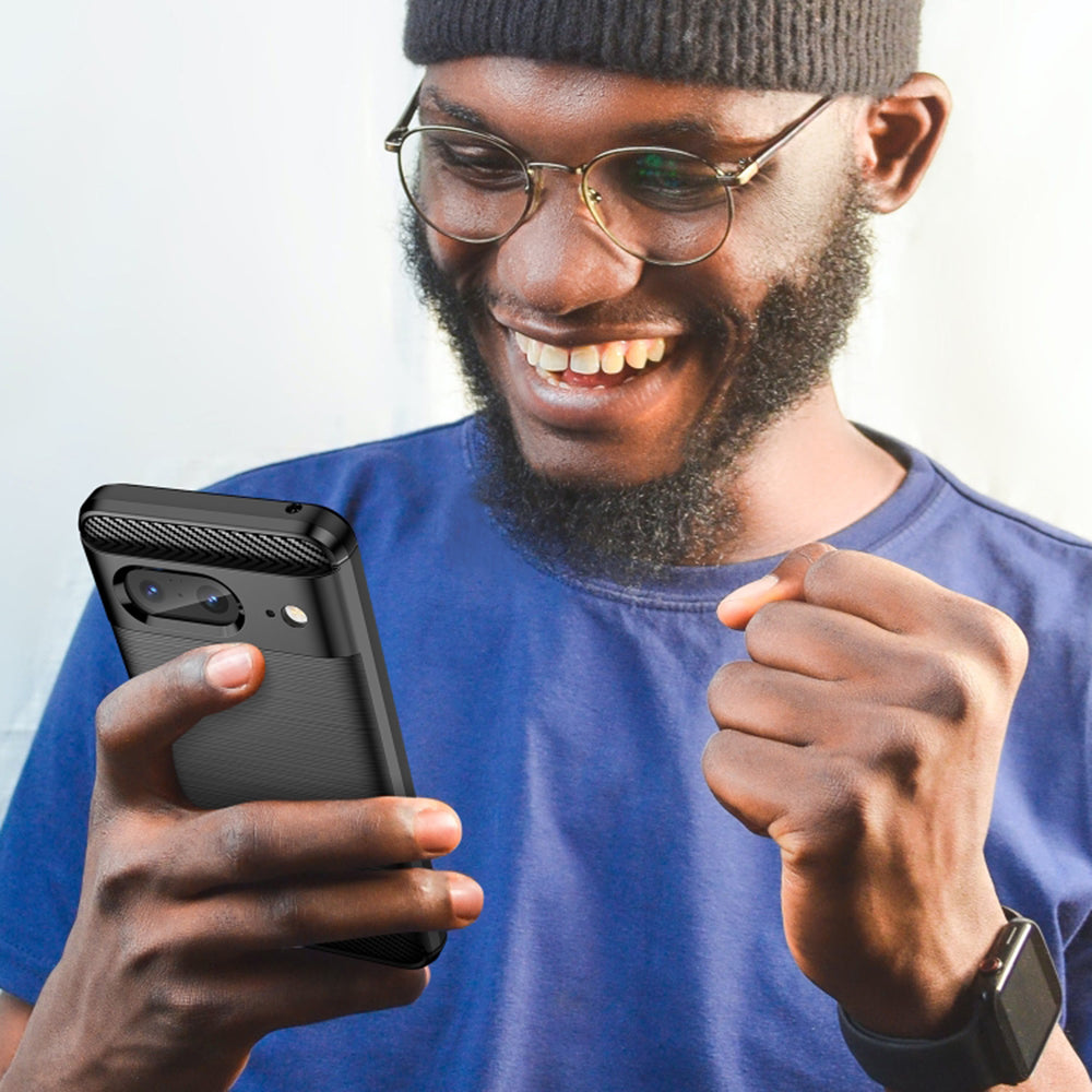 Husa pentru Google Pixel 8, Techsuit, Carbon, Neagra