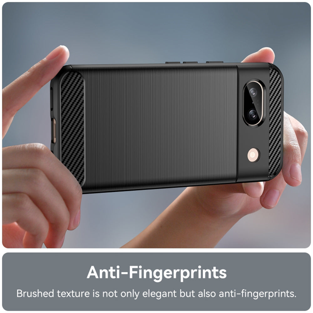 Husa pentru Google Pixel 8a, Techsuit, Carbon, Neagra