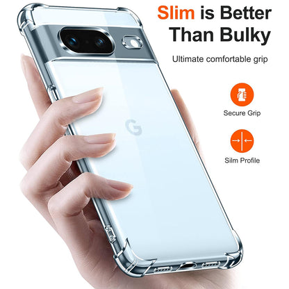 Husa pentru Google Pixel 8a, Techsuit, Shockproof Clear, Transparenta