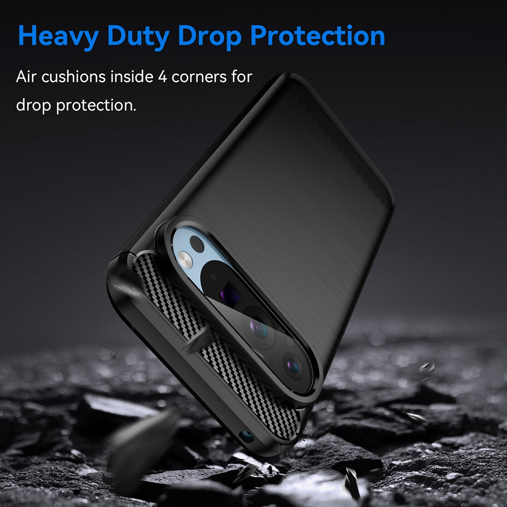 Husa pentru Google Pixel 9 / 9 Pro, Techsuit, Carbon, Neagra