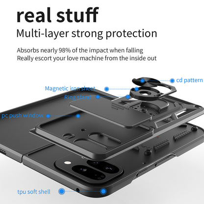 Husa pentru Google Pixel 9 Pro Fold, Techsuit, CamShield, Roz