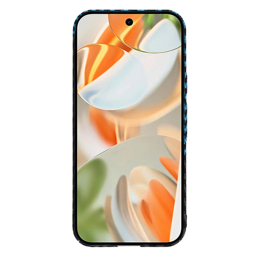 Husa pentru Google Pixel 9 Pro, Techsuit, Carbonite FiberShell, Neagra Bleu