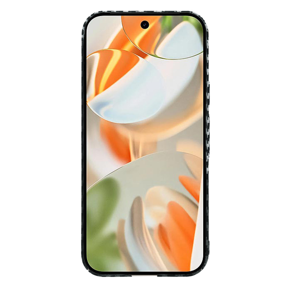 Husa pentru Google Pixel 9 Pro, Techsuit, Carbonite FiberShell, Neagra Gri