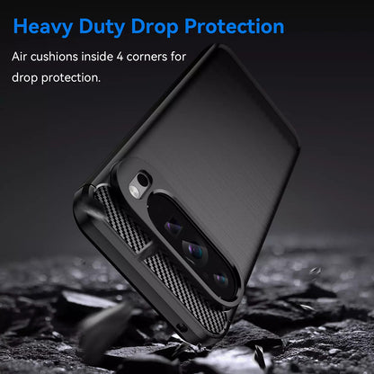 Husa pentru Google Pixel 9 Pro XL, Techsuit, Carbon, Albastra