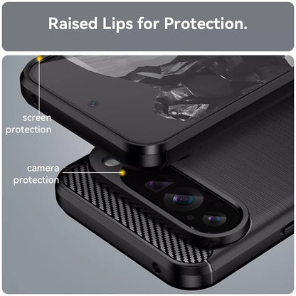 Husa pentru Google Pixel 9 Pro XL, Techsuit, Carbon, Albastra