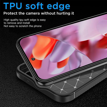 Husa pentru Google Pixel 9 Pro XL, Techsuit, CarbonFiber, Neagra