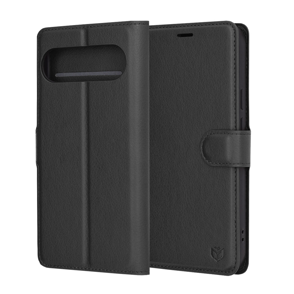 Husa pentru Google Pixel 9 Pro XL, Techsuit, Leather Folio, Neagra