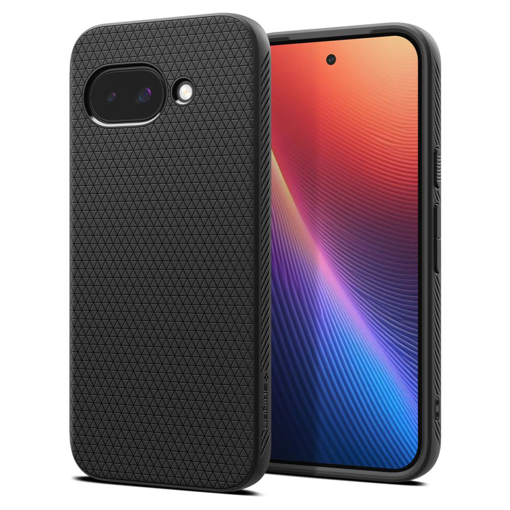 Husa pentru Google Pixel 9a, Spigen, Liquid Air, Neagra Mata ACS09039