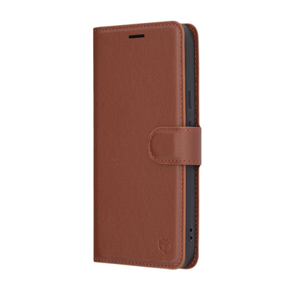 Husa pentru Google Pixel 9a, Techsuit, Leather Folio, Maro