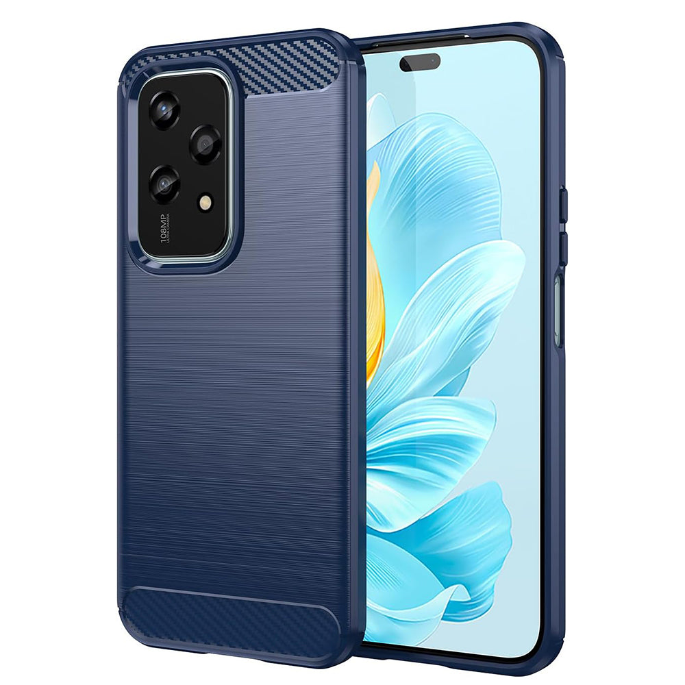 Husa pentru Honor 200 Lite, Techsuit, Carbon, Albastra