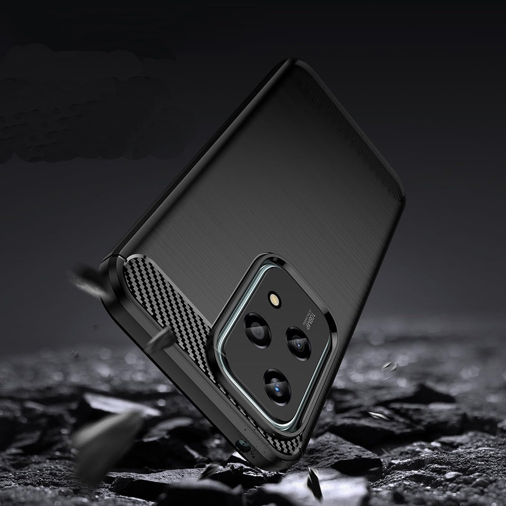 Husa pentru Honor 200 Lite, Techsuit, Carbon, Albastra