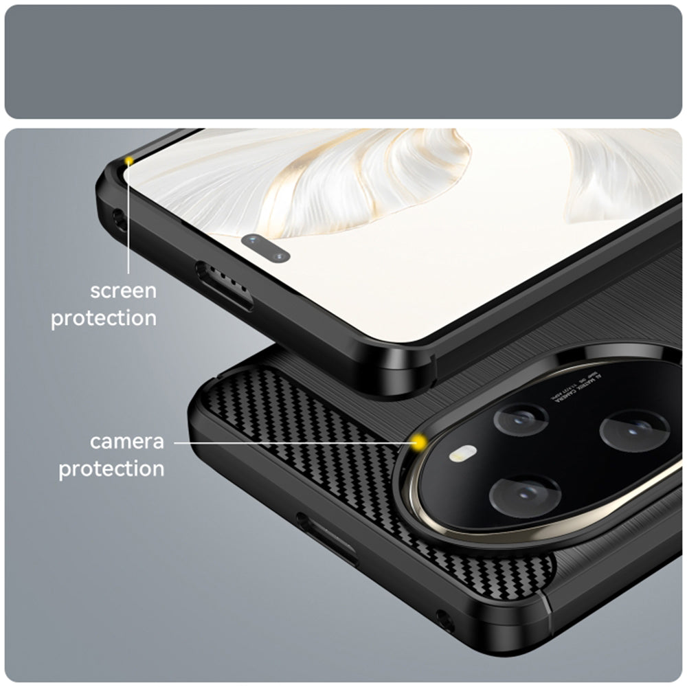 Husa pentru Honor 200 Pro, Techsuit, Carbon, Neagra