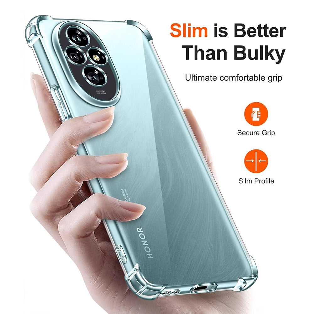 Husa pentru Honor 200, Techsuit, Shockproof Clear, Transparenta