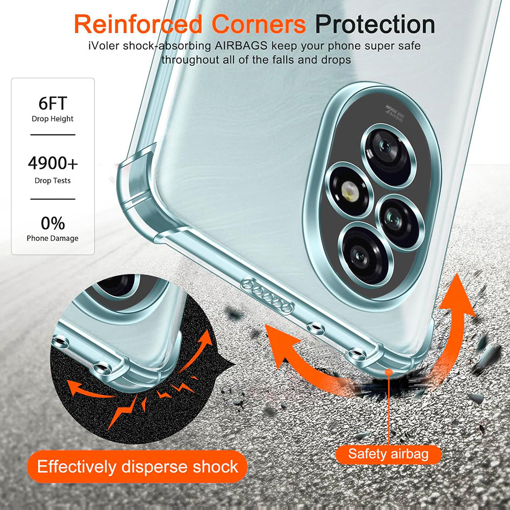 Husa pentru Honor 200, Techsuit, Shockproof Clear, Transparenta