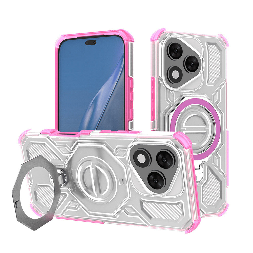 Husa pentru Honor 400 Lite, Techsuit, Carbon Shield Pro, Roz