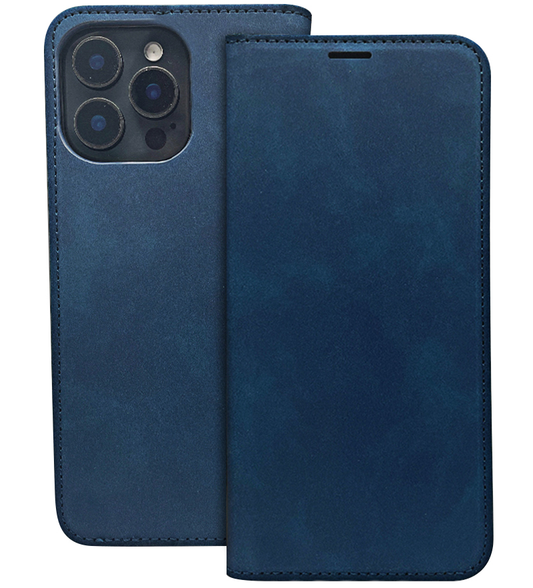 Husa pentru Honor 400 Lite, OEM, Smart Suede, Bleumarin