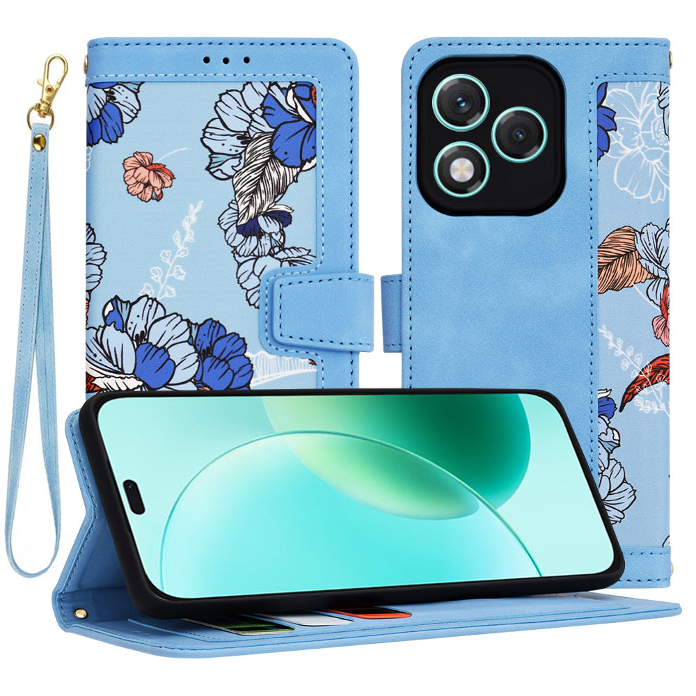 Husa pentru Honor 400 Lite, Techsuit, FlipCraft, Bleu