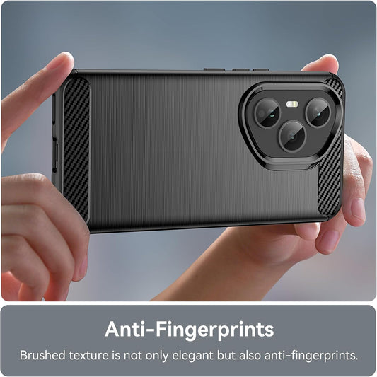 Husa pentru Honor 400 Pro, Techsuit, Carbon, Neagra