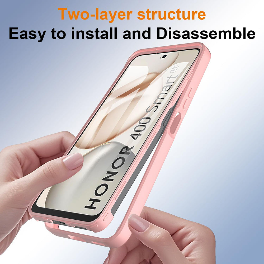 Husa pentru Honor 400 Smart 4G / X7d 4G / 400 Smart 5G, Techsuit, ColorVerse 360, Roz