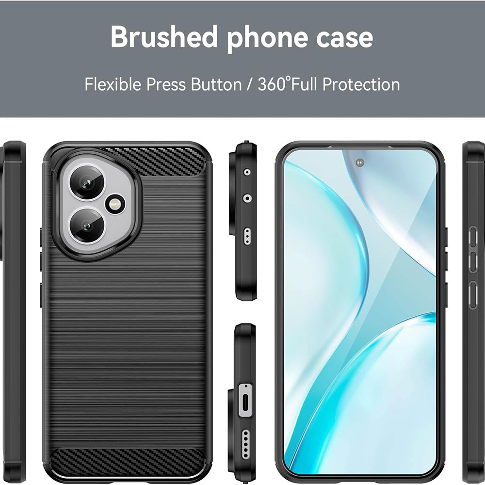 Husa pentru Honor 400, Techsuit, Carbon, Neagra
