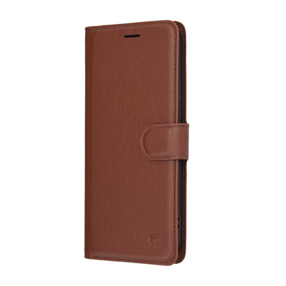 Husa pentru Honor 400, Techsuit, Leather Folio, Maro