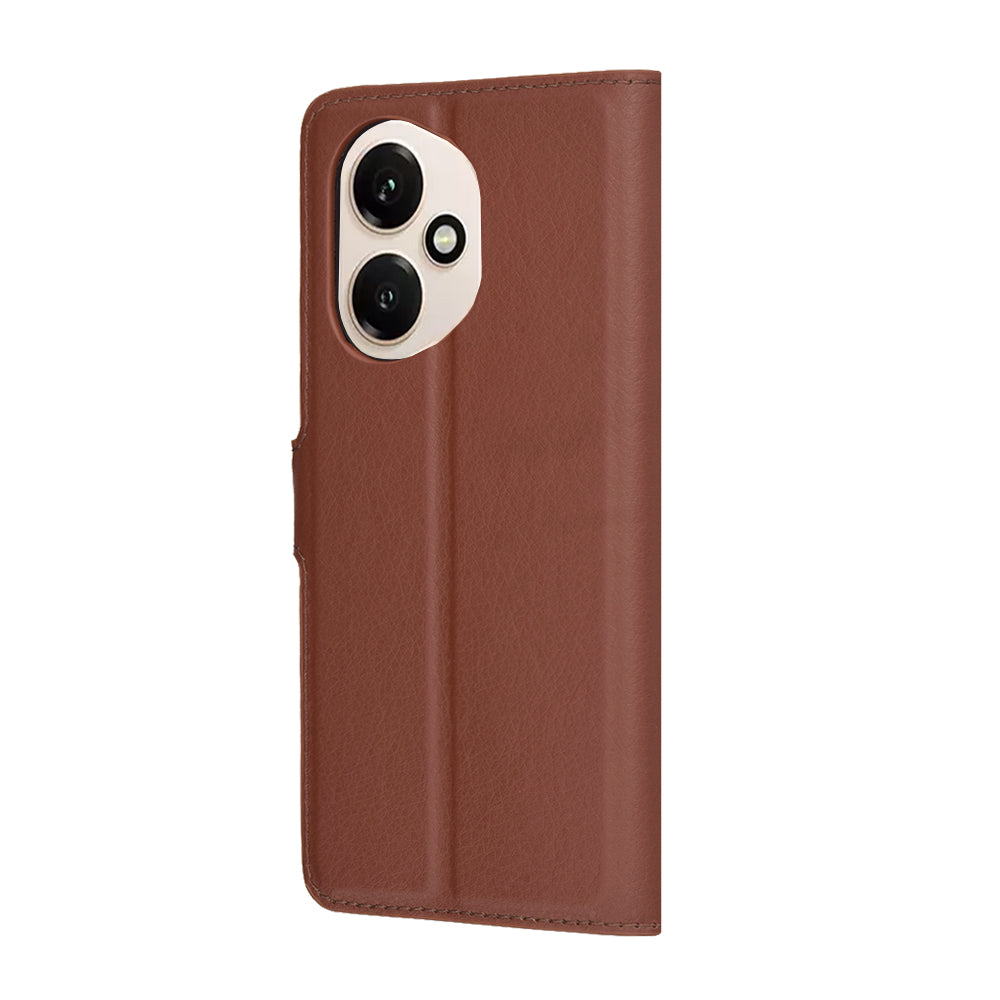 Husa pentru Honor 400, Techsuit, Leather Folio, Maro