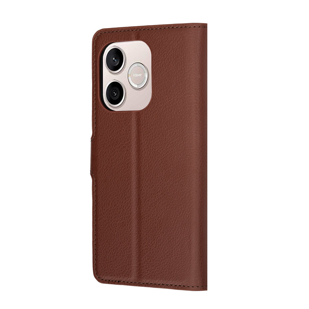 Husa pentru Honor 600 Lite, Techsuit, Leather Folio, Maro