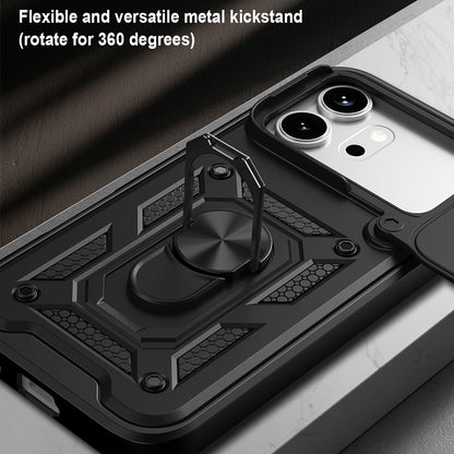 Husa pentru Honor 600 Pro / 600, Techsuit, CamShield, Albastra