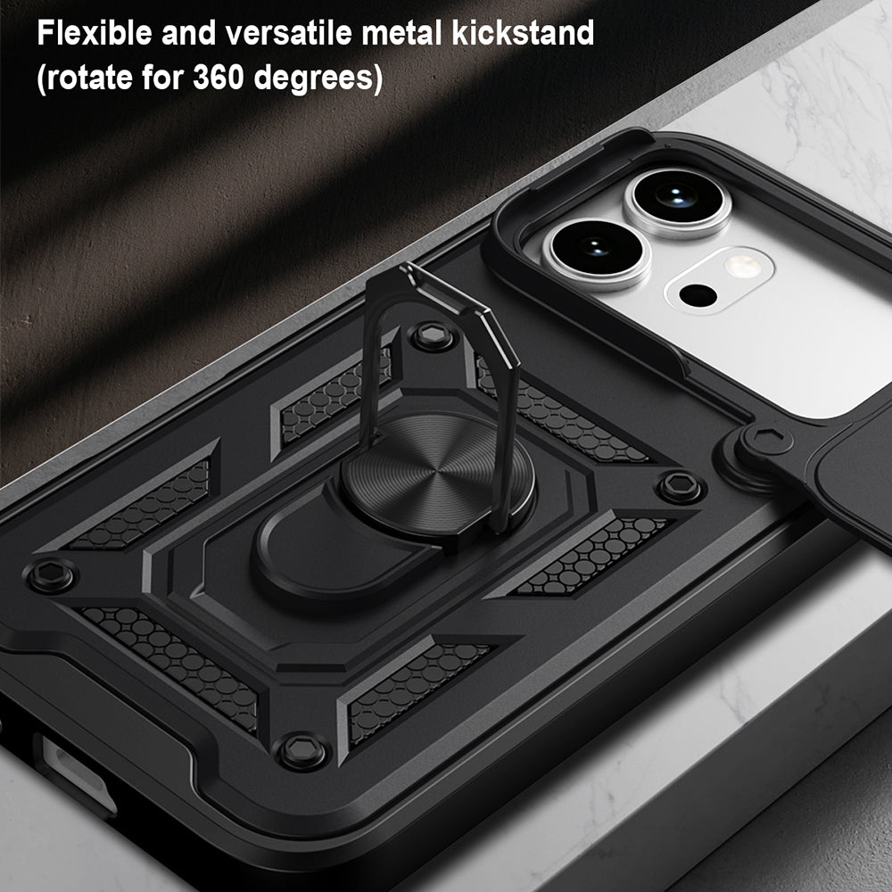 Husa pentru Honor 600 Pro / 600, Techsuit, CamShield, Neagra