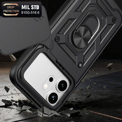 Husa pentru Honor 600 Pro / 600, Techsuit, CamShield, Neagra