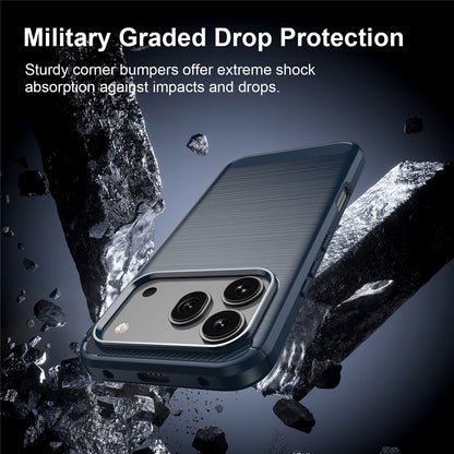 Husa pentru Honor 600 Pro / 600, Techsuit, Carbon, Albastra
