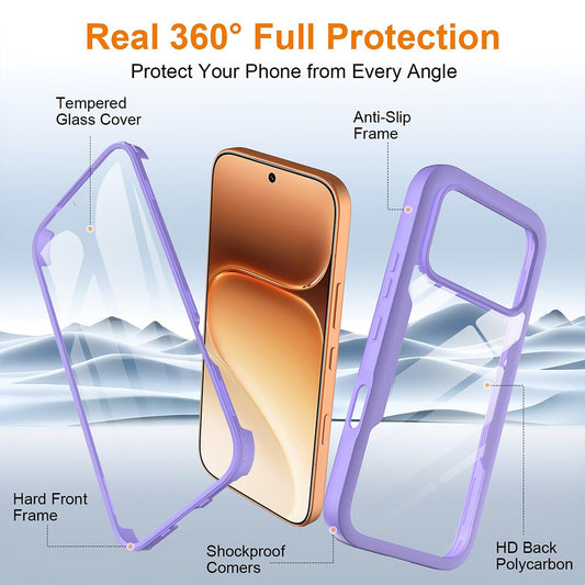 Husa pentru Honor 600 Pro / 600, Techsuit, ColorVerse 360, Mov