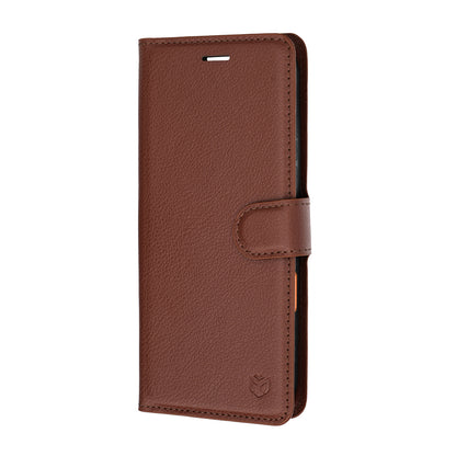 Husa pentru Honor 600 Pro / 600, Techsuit, Leather Folio, Maro