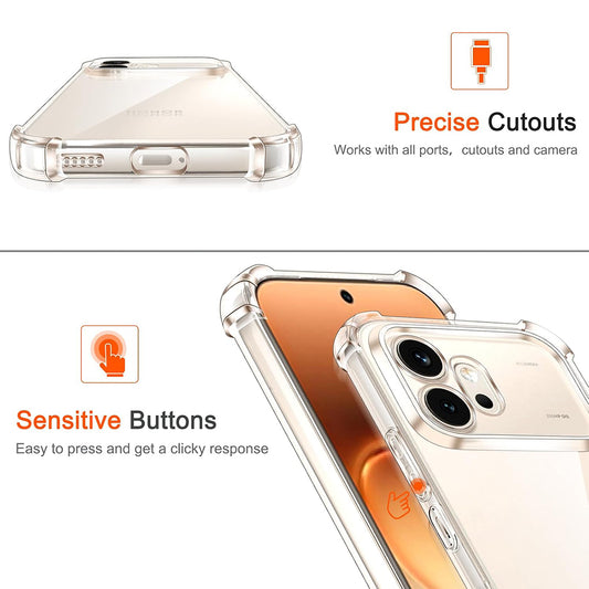 Husa pentru Honor 600 Pro, Techsuit, Shockproof Clear, Transparenta