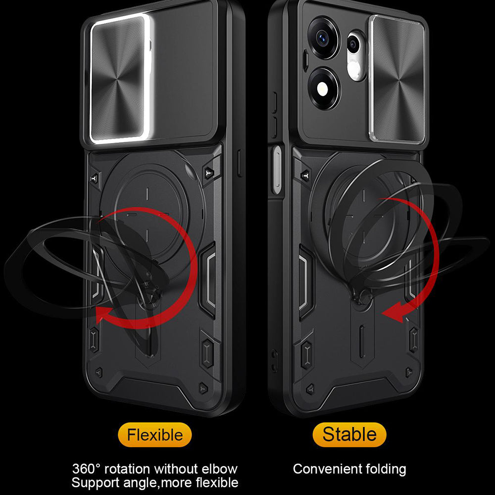 Husa pentru Honor 600 Smart, Techsuit, CamGuard Pro, Rosie