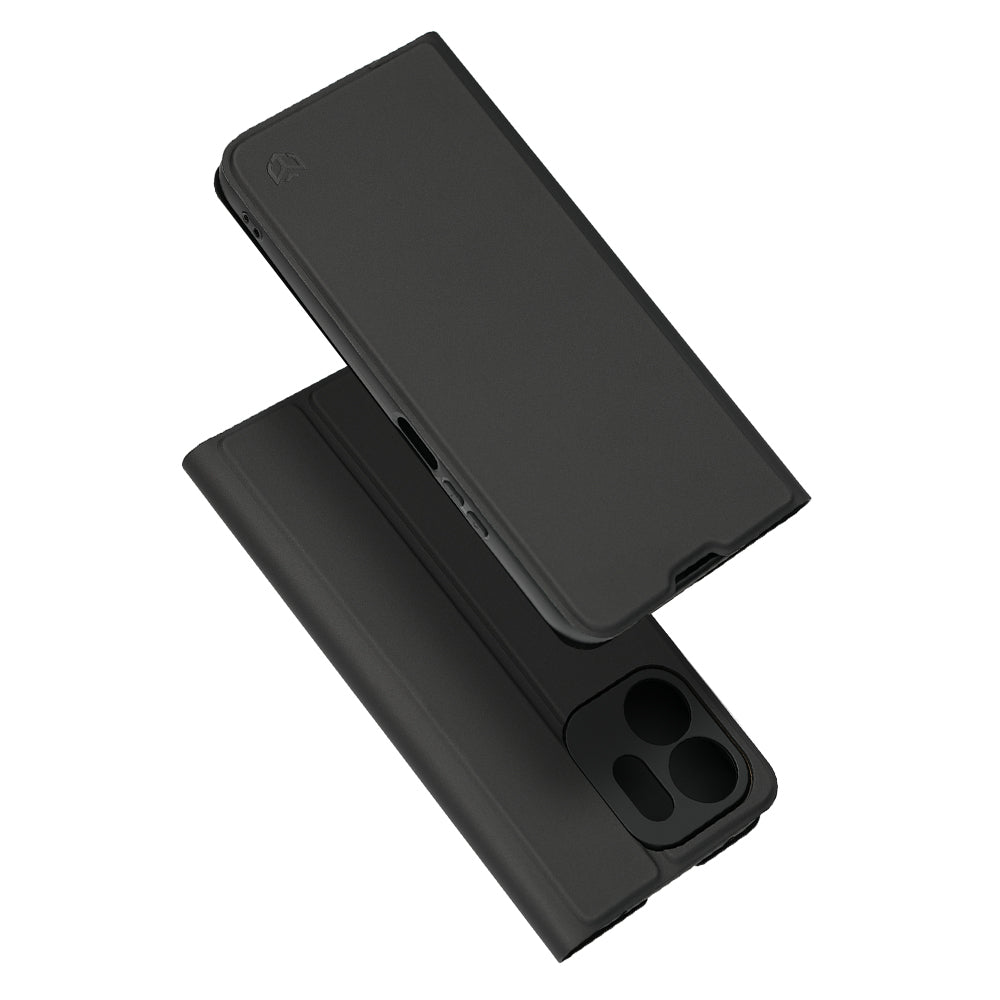 Husa pentru Honor 600 Smart, Techsuit, Magskin Book Long Blitz Cutout, Neagra