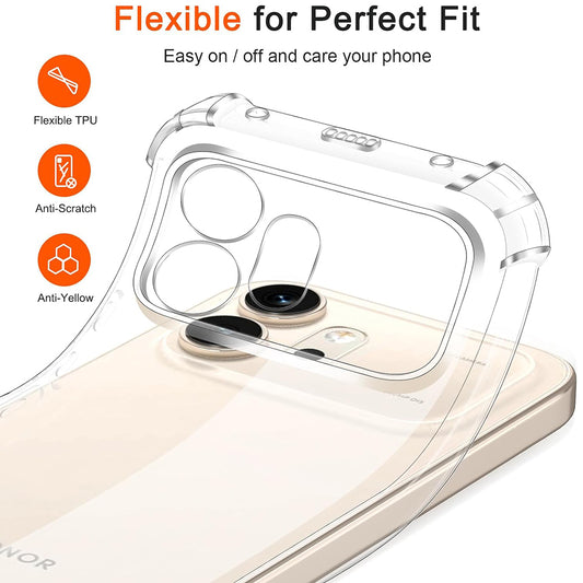 Husa pentru Honor 600, Techsuit, Shockproof Clear, Transparenta