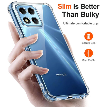 Husa pentru Honor 70 Lite / X6 / X8 5G, Techsuit, Shockproof Clear, Transparenta